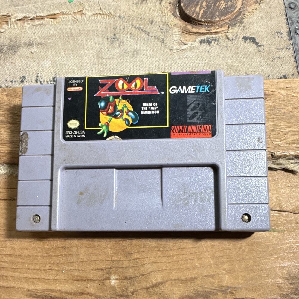 GameTek Zool: Ninja of the "Nth" Dimension Super NES SNES NTSC-U/C